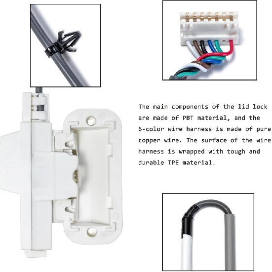 Washer Lid Lock Switch for Whirlpool Cabrio WTW8040DW4 WTW7300DW0 May-tag MVWB765FW3 MVWB835DW4 MVWB865GW0 MVWB835DW0 MVWB835DW5 Replacement Latch