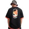 Converse Summer Fun Collection T Shirts Men's Black Crew Neck Moderate 10027154-A01