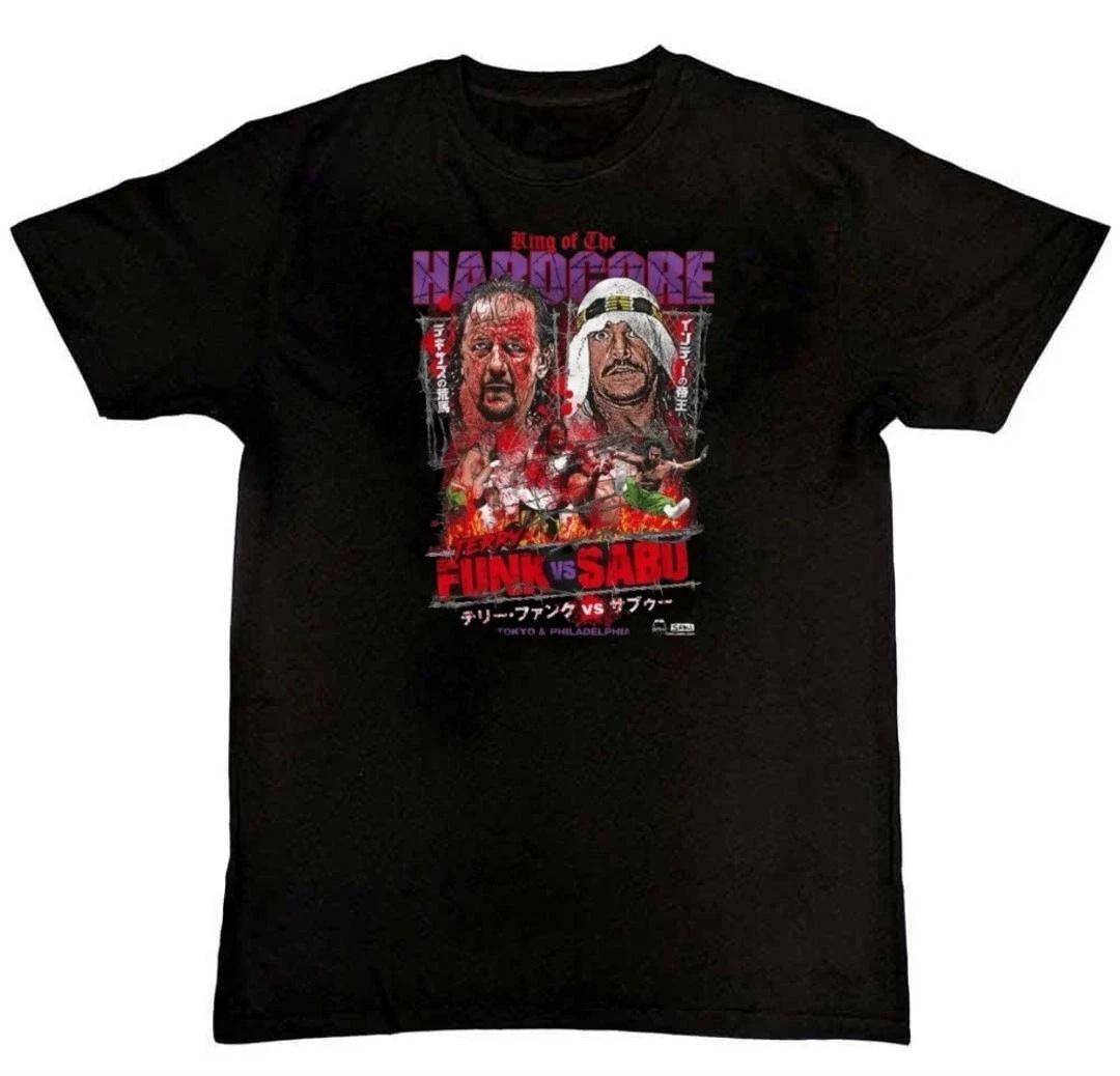 Men s and Women s T-shirts Sabu Terry Funk Vs Sabu King Of The Hardcore T-Shirt S M L XL 2 3 4 XL XS