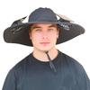 Fan Hat Wide-Brimmed Outdoor Hat with Dual-Power Fan Design Solar USB Charging Hiking Cycling Fishing Sun Hat