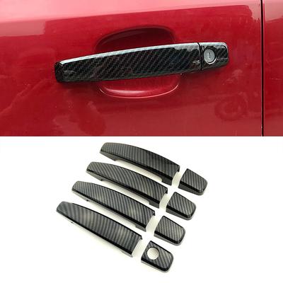 Holden Captiva Insignia Astra Trax Karbon Fiber Renk Değiştirici Krom Kapı Kolu Kapağı Dekorasyon Trim Koruma Etiketi