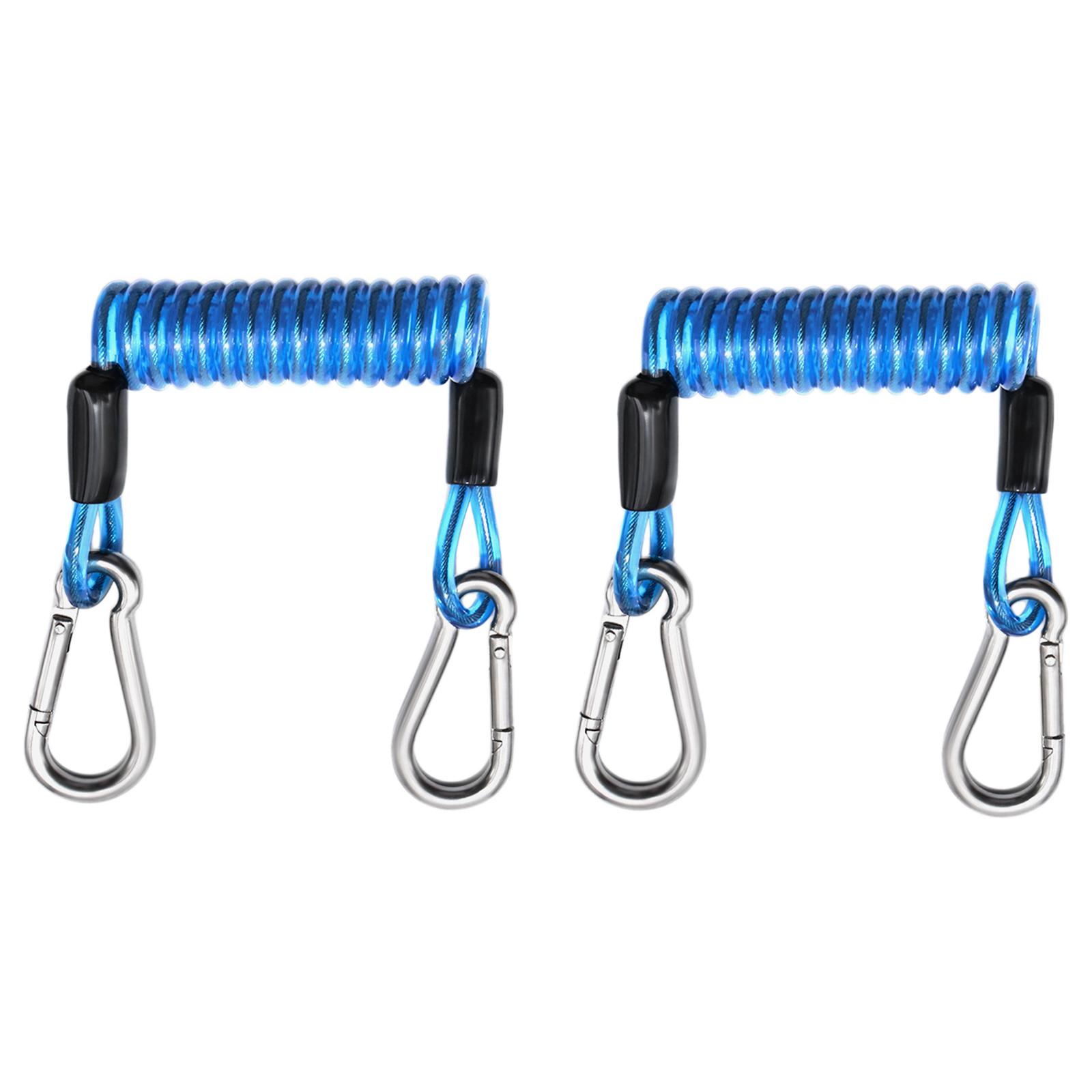 

Paddle Board Link Straps 2-Pack TPU Material 304 SS Connector Ring Quick Clip D Ring Fix for Inflatable Boat SUP Seat Kayak синій