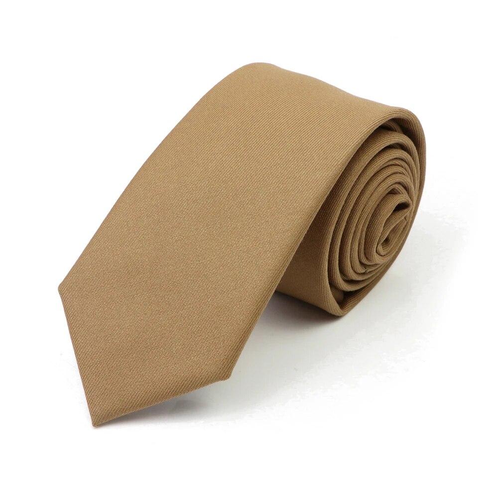 

Новый однотонный мужской галстук Macarons, 100% хлопок, галстук с узким воротником, тонкий повседневный галстук, аксессуары