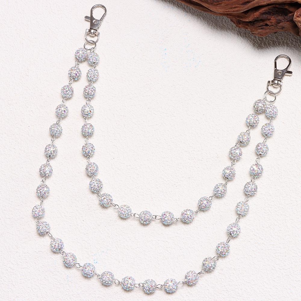 Punk Style Metal Pocket Chain With Lobster Clasp For Young Men Party Wear