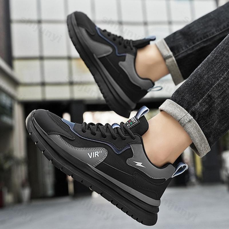 Fashion 2025 Spring Men's Low Top Thick Sole Casual Shoes Mesh Breathable Fashion Trend Sports Shoes Comfortable Lace-up Chunky sneakers