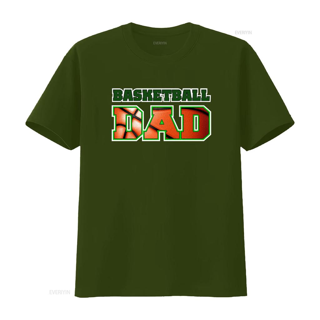 Basketball Dad Unisexs Big Tall T Shirt Unique Print For Sports Loving Dads Vintage Stretched Stylish Casual Graphic