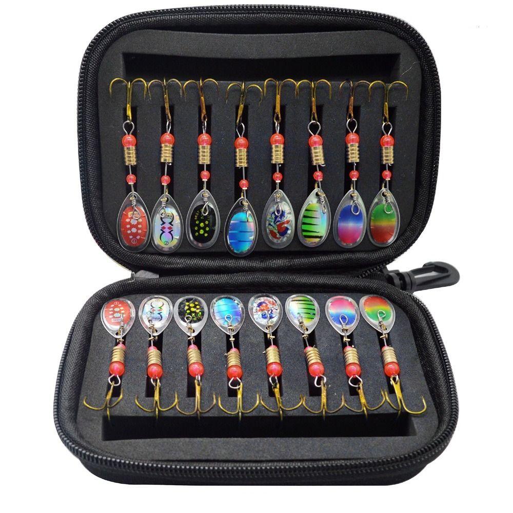 Rotating Glitter Spinners Fishing Lure Artificial EVA Fishing Bag  Freshwater Saltwater