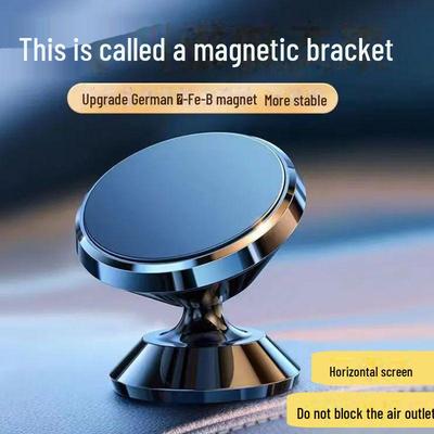 Magnetický držák na telefon do auta otočný o 360° s horizontálním/vertikálním uchycením.