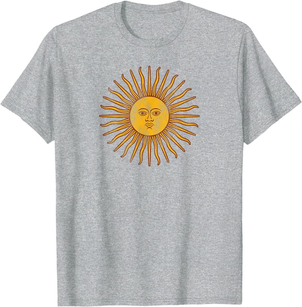 Sol de Mayo Argentina Flag Argentinian Sun Vintage Throwback T-Shirt