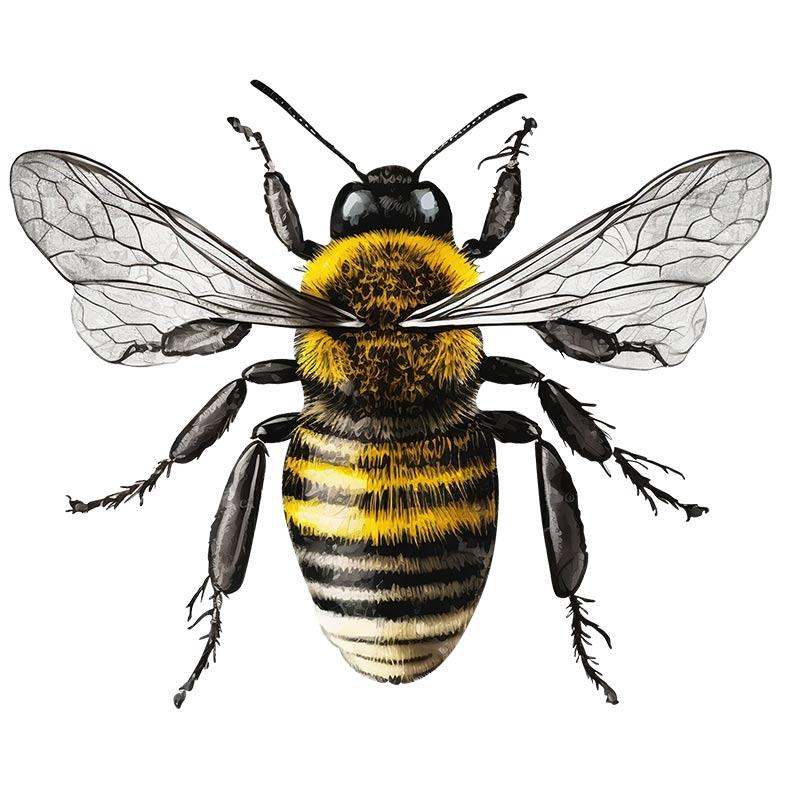 Bees Insects Animals Wall Sticker Toilet Living Room Cabinet Refrigerator Home Decoration Decals Sticker M438