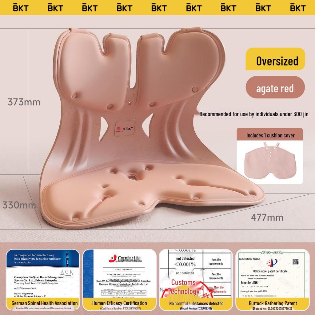 Ergonomic Lumbar Support Backrest Cushion for Long Sitting