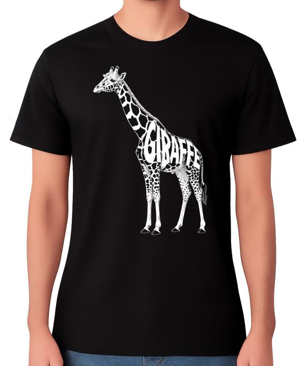 Giraffe Wildlife Silhouette Unisex T-Shirt African Animal Nature Tee M