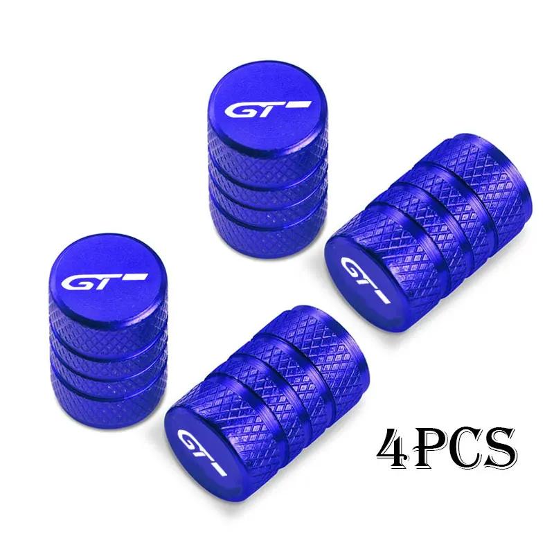 4pcs Car Wheel Tire Valve Caps Tyre Stem Covers Airdust Waterproof For Peugeot GT GTLine RCZ 308 508 3008 5008 Accessories