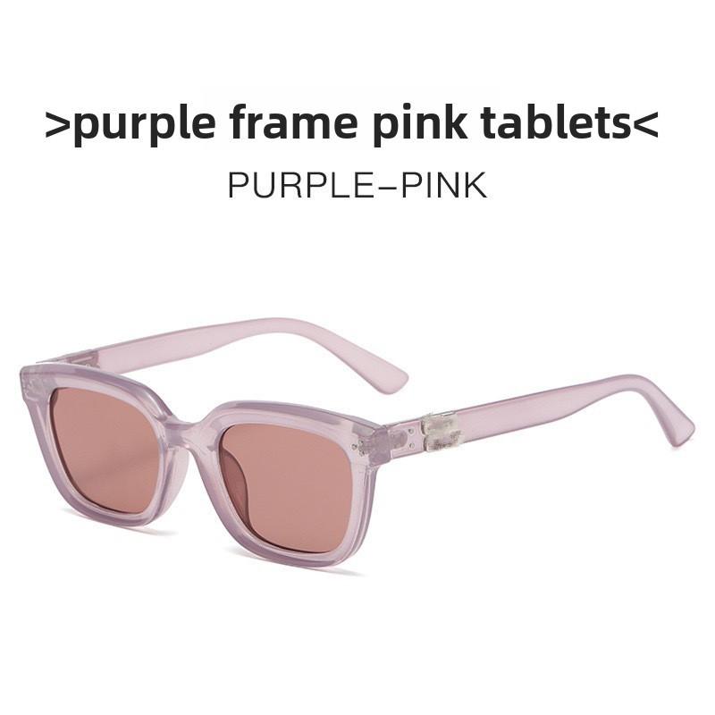 

Gm Retro Cat Eye Sunglasses For Women And Men Uv400 Sun Protection TransparentPurpleFrame