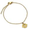 Stainless Steel Time Turner Gold Chain Bracelet