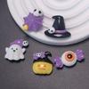 Halloween Themed Mini Flatback Resin Slime Charms Pumpkin Ghost Spider Web Miniature Ornaments Beads for Party Scrapbook DIY