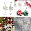 Runtow 10pcs Christmas Snowflake Hook 2025 Merry Christmas Decor for Home Christmas Tree Ornaments Xmas Navidad Gifts New Year