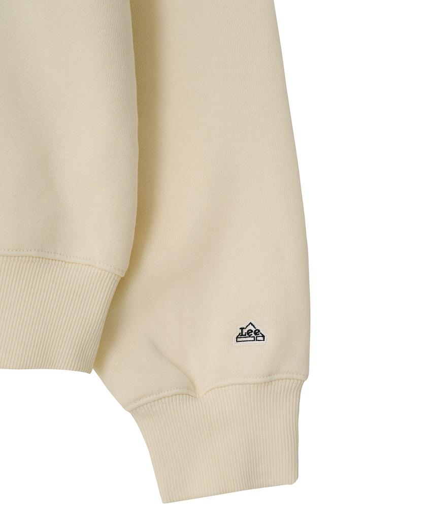 LEE Boucle Vintage Logo Brushed Sweatshirt Cream