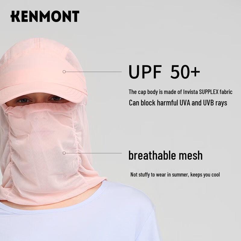 

Складная женская шляпа от солнца Kenmont с защитой от УФ-лучей и защитой для лица 57.5cm