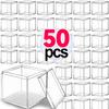 1-50 Pezzi Scatole Trasparenti in Acrilico con Coperchio Organizer in Plastica Scatola per Confezioni Regalo Contenitore per Alimenti Caramelle per Esposizione in Casa