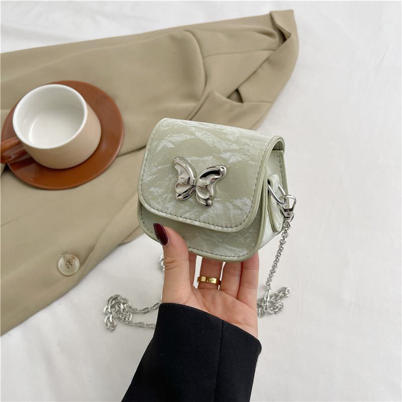 Chic Pu Saddle Bag For Women With Stylish Butterfly Design In Various Colors
