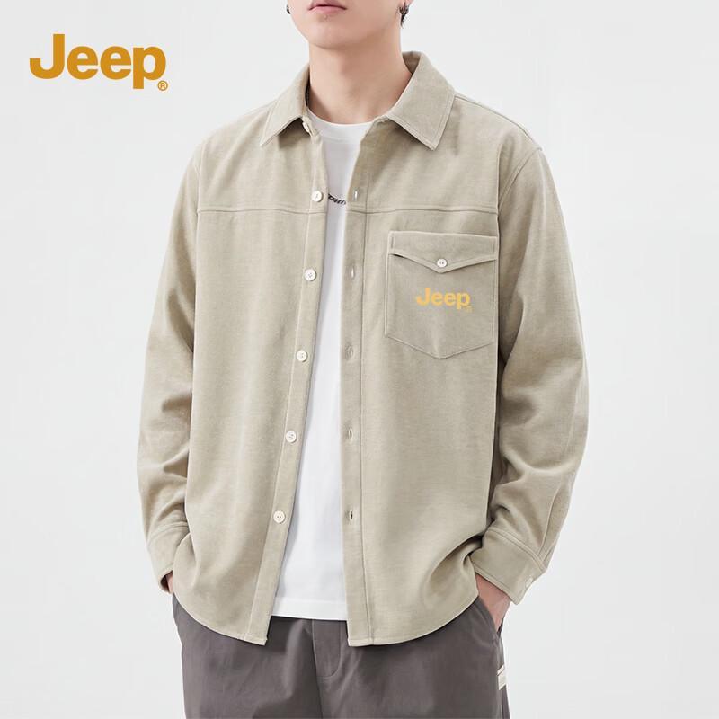 Jeep Men s American Retro Loose Long Sleeve Shirt XL