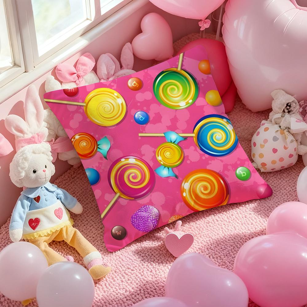 Games C-Candy Crush Sagaes Cushion Cover Pattern Printed Pillowcase for Living Room Sofa Cushion Cover & Bedroom Decor