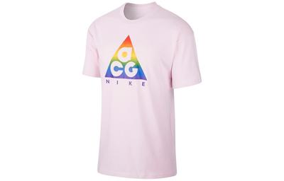 ACG T Shirts Men's Pink Crew Neck Moderate Straight Fit CZ0089-663