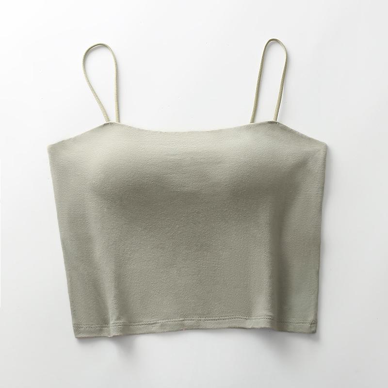 

Женский топ-слинг из чистого хлопка со встроенным бюстгальтером XL [115-135 lbs]