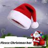 Chapeau de père noël avec pompon en peluche doux et pelucheux, réutilisable, pour adultes et enfants, pour toute la famille, festif, rouge et blanc, accessoire de Costume de fête