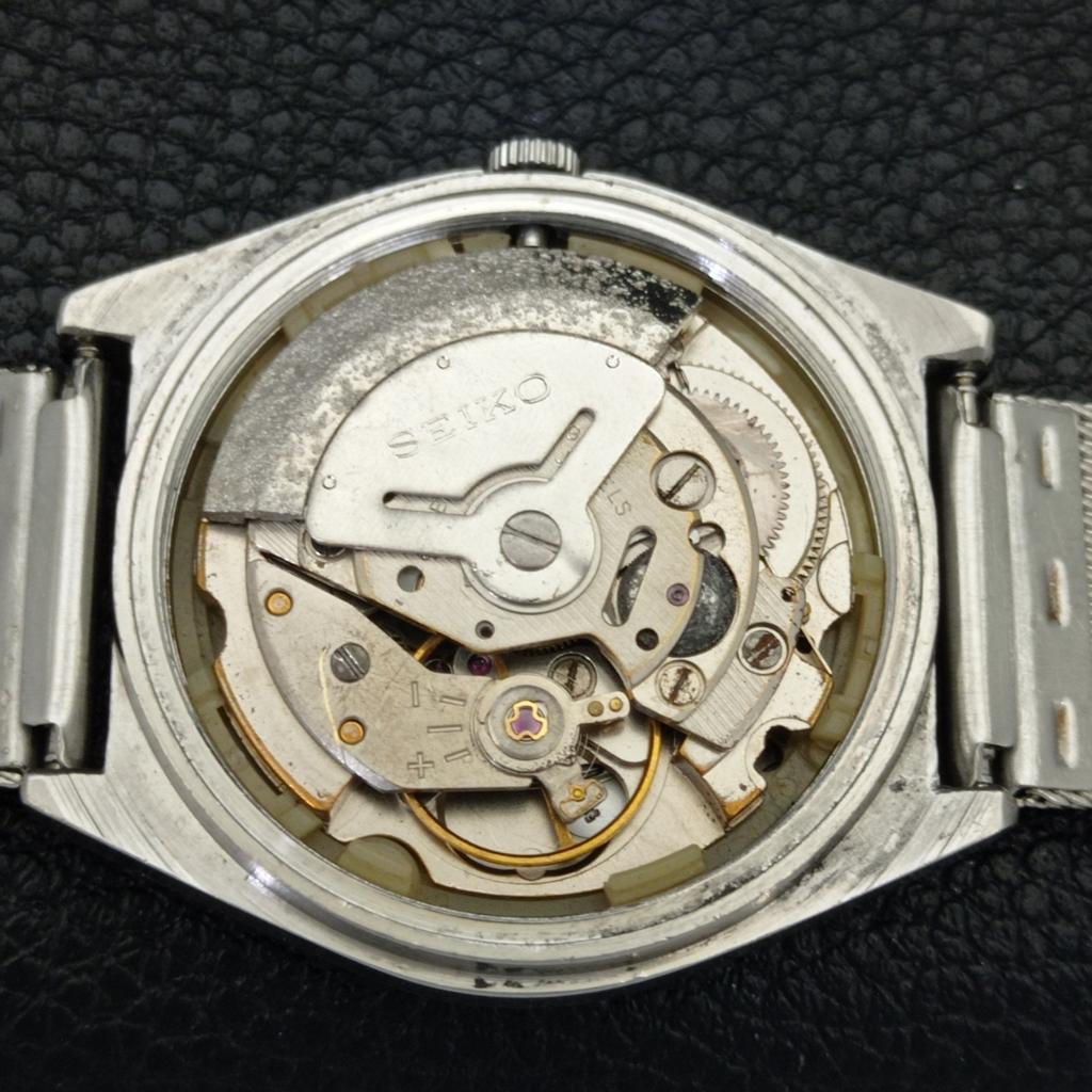 SEIKO 5 AUTOMATIC 6309A VINTAGE JAPAN MENS BLACK COLOR DIAL WATCH a701548-5 R206b-a701548