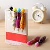 Short Mini Bowling Shape Pen Elegant Dot Flower Printed Boho Style Ballpoint Pen For School Office Supplies