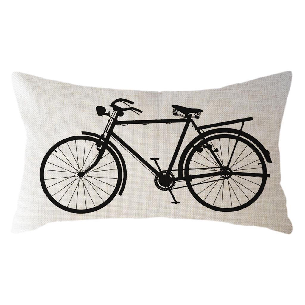 Minimalistischer geometrischer Kissenbezug aus Leinen, 30 x 50 cm, Kissenbezug für Zuhause