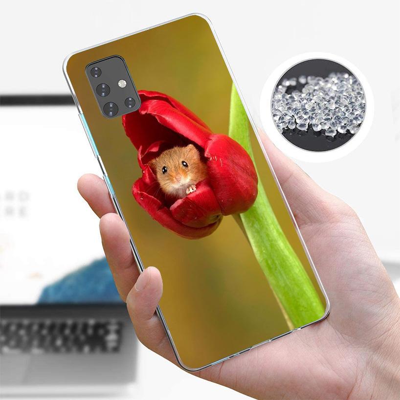 Cute Lovely Pet Hamster Cover Phone Case For Samsung Galaxy A12 A22 A32 A52 A72 A02S Phone Case Note 20 Ultra 10 S10 Plus A51 A7