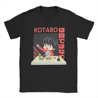 Kotaro Mieszka Sam T-shirty dla Mężczyzn Bawełniane Nowatorskie T-shirty Okrągły Dekolt Anime Koszulka Krótki Rękaw Topy Lato