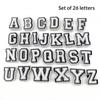 26 Stk. DIY Charms Sko Tilbehør Alfabet Bogstav Serie Sko Charms Dekoration Sko Pins Boble Sandaler Sandaler Fantastisk Gave
