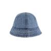 Denim Washable Bucket Hat With Wide Brim Sun Protection For Casual Wear