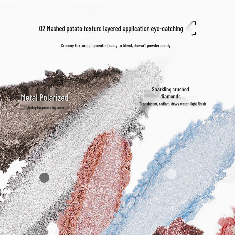 Manwan Select Dreamland Einzelner schimmernder Lidschatten-Palette - Langanhaltend, Aufhellend, Feiner Glitzer, Nicht absetzend.