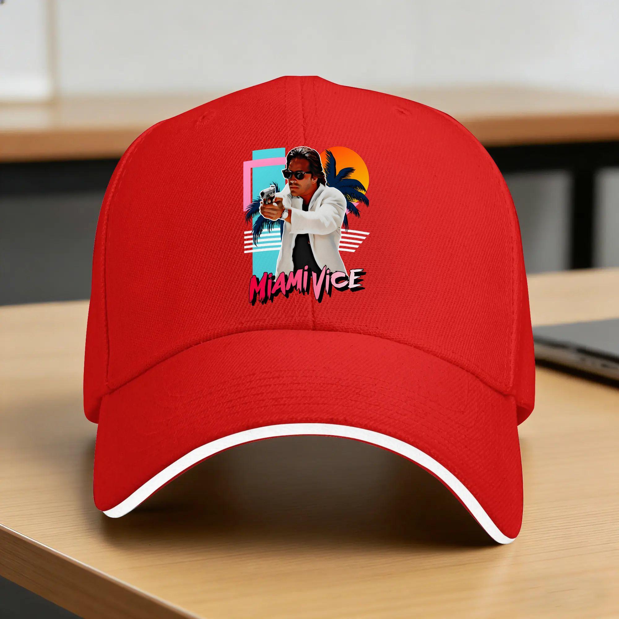 Sommer Freizeit Baseballkappe Miami Vice Sonny Laufen Hippie Truckerhut Für Paar Damen Dropshipping Streetwear Baseballkappen One Size