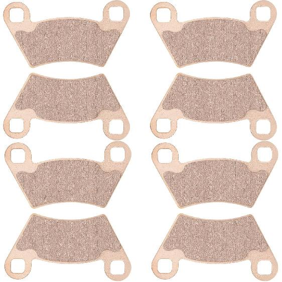 

Front & Rear Brake Pads Sintered for Polaris Ranger 400 500 570 700 800 2x4 4x4 6x6 2004-2020 1910514, 2202413, 1910672-4 Sets Sintered-golden