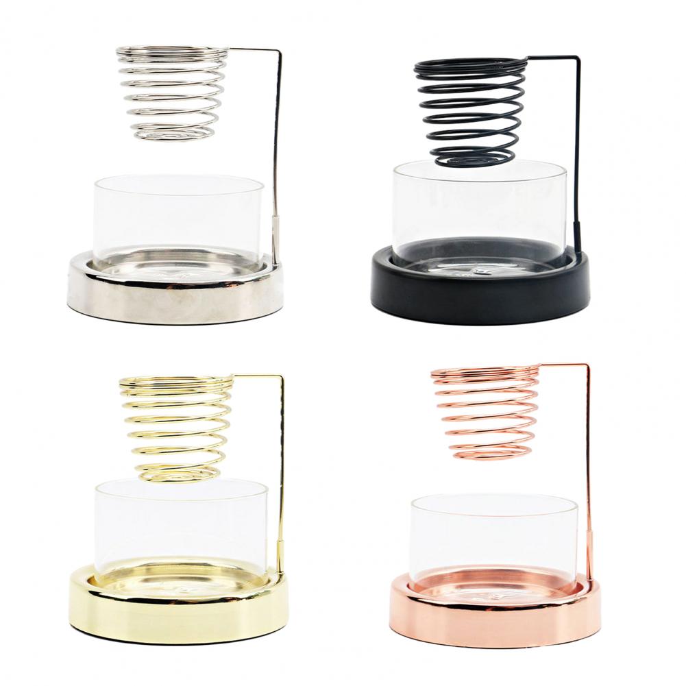 Palo Santo Halter, Metall Glas Räuchergefäß, zum Verbrennen von Palo Santo Salbei Räucherhalter, mit rutschfester Basis, Heimdeko