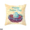 Home Decoration Easter Rabbit Egg Polyester Pillow Set For 45 Cm Of Car Sa Decoration Houses Funda De Almohada