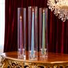1 Set Glass Housewarming Hurricane Candle Holders Christmas Clear Elegant Windproof Table Centerpiece Decorations
