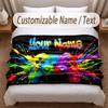 Spielcontroller-Thema Weiche Decke Personalisierter Benutzerdefinierter Name Textdruck Warme Decke Haus Sofa Schlafzimmer Dekor