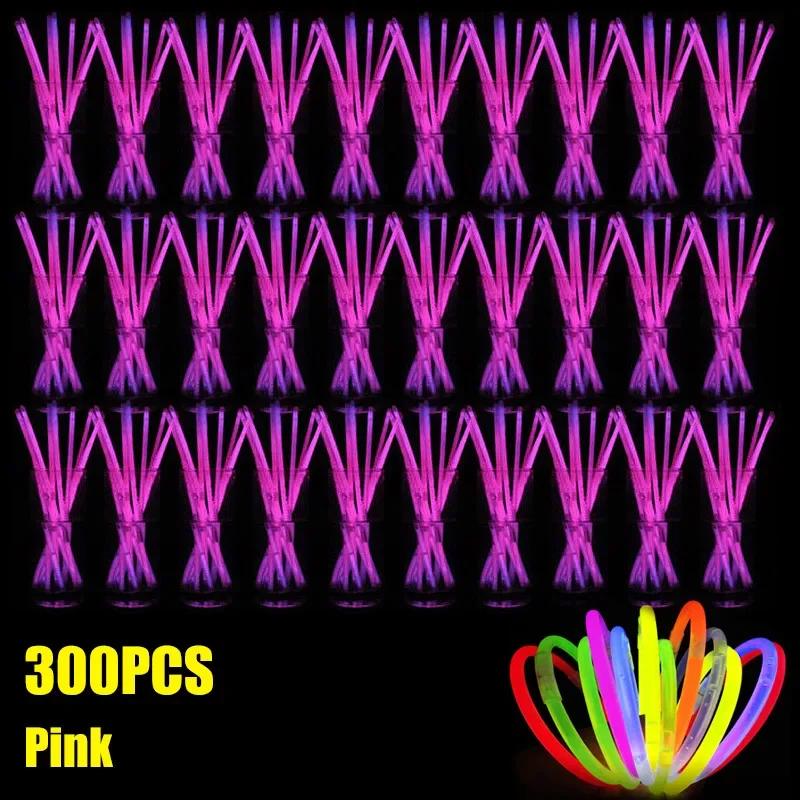 Nowa 2025 Fluorescencyjna Bransoletka w Kształcie Patyka Naszyjnik Glow Stick Bransoletka Materiały Imprezowe Dekoracja Koncertowa Jednorazowy Fluorescencyjny Patyk