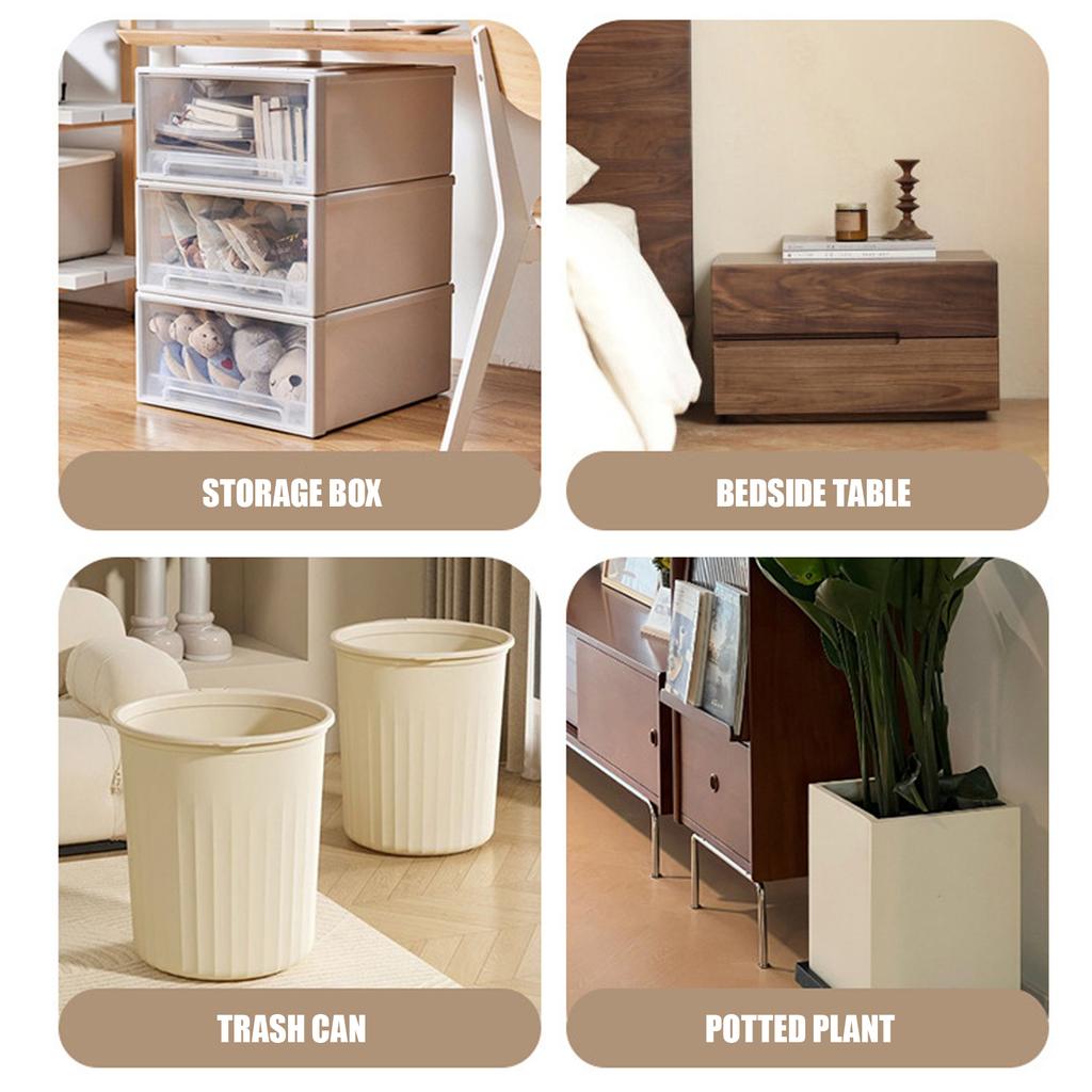 Set of 12 Multipurpose Furniture Castors 13mm Sturdy Carbon Steel Swivels Wheel Accessory for Home And Office Use