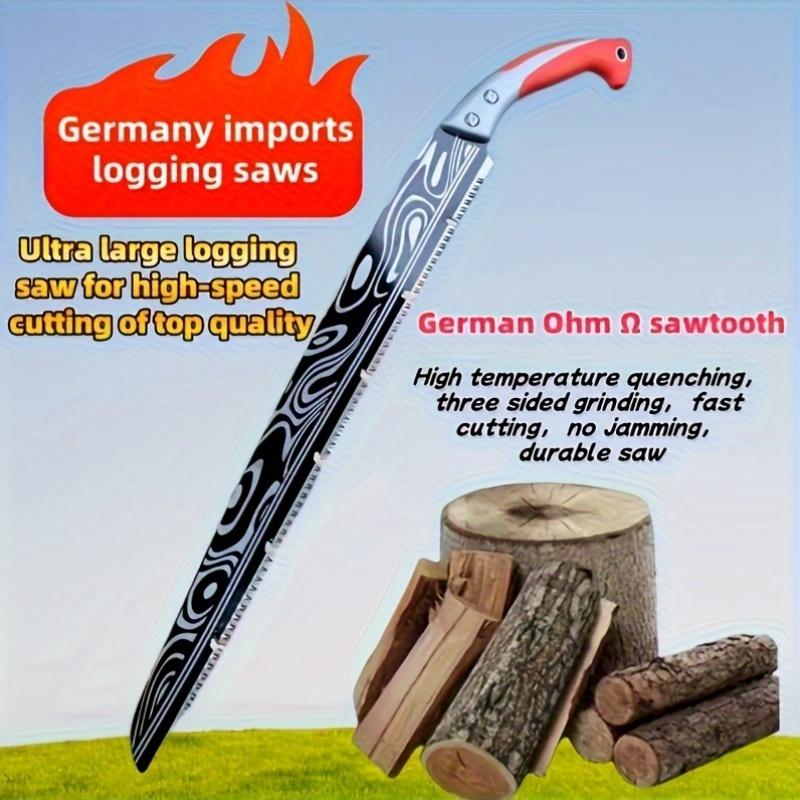 Damascus Cutting Saw, Hand Saw Garden, Logging Outdoor Saw, Tree Magic Tool, Pruning Saw, Quick Sharpness, Garden Trimming, Fruit Tree