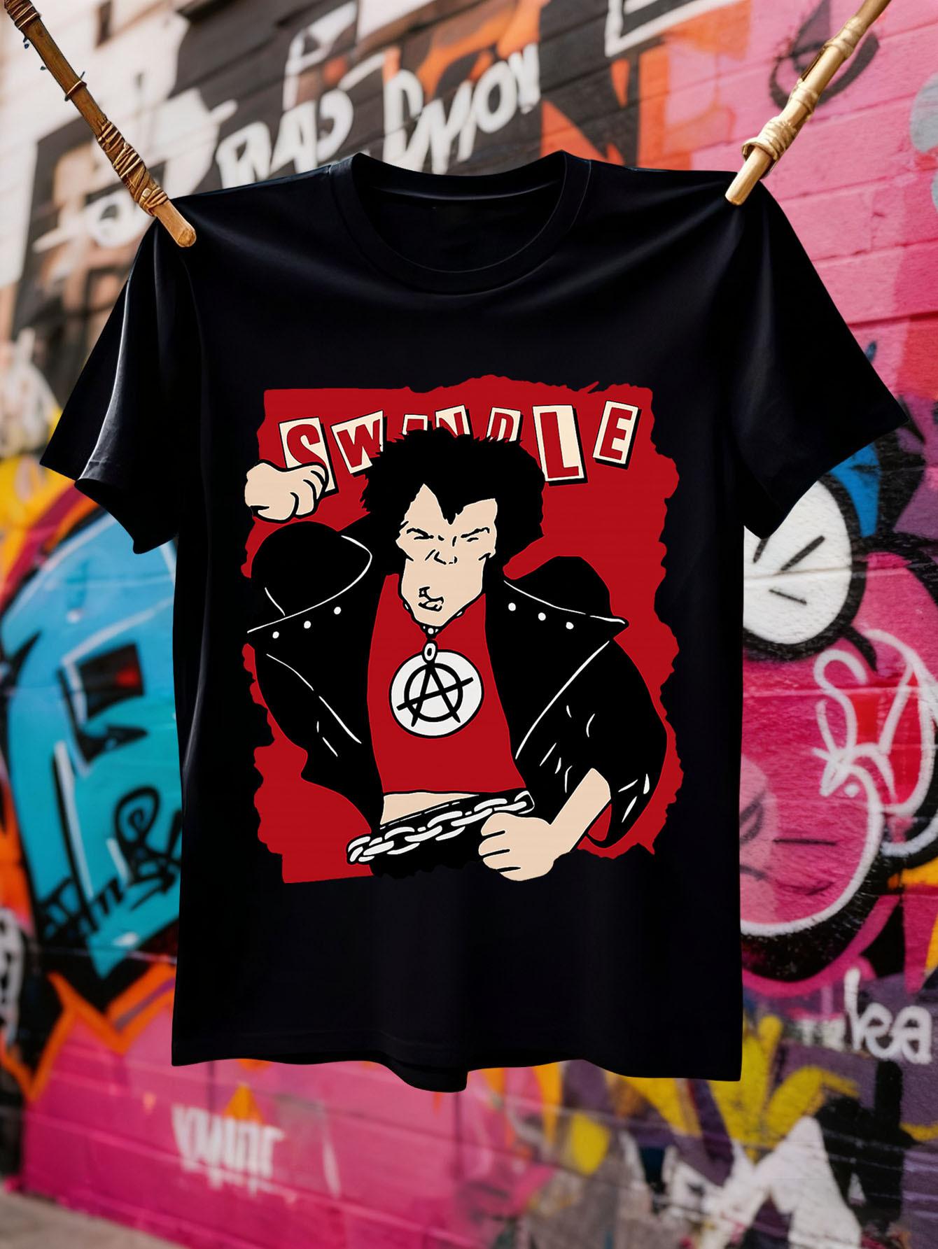 Vicious Punk Swindle T-Shirt| Sid Design Bold Graphic T-Shirt XXXXL