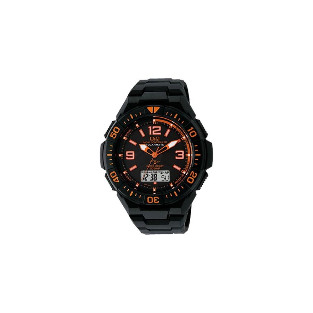 Citizen Q&Q Solar Radio-Controlled Chronograph Men s Watch 10 ATM Water Resistant MD06-315