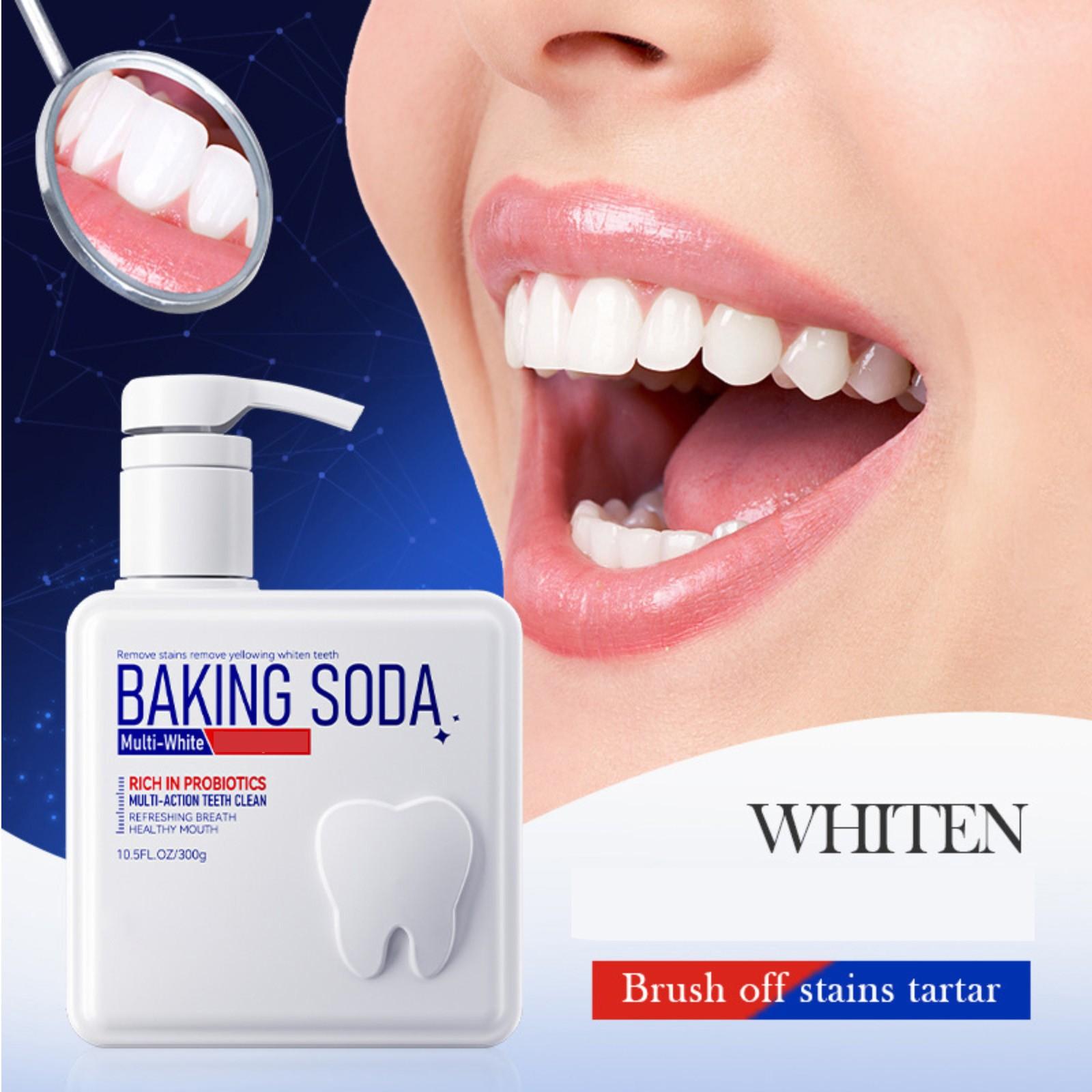 

Baking Clean Teeth Oral Fresh Toothpaste, Fresh Mint 300g One Size